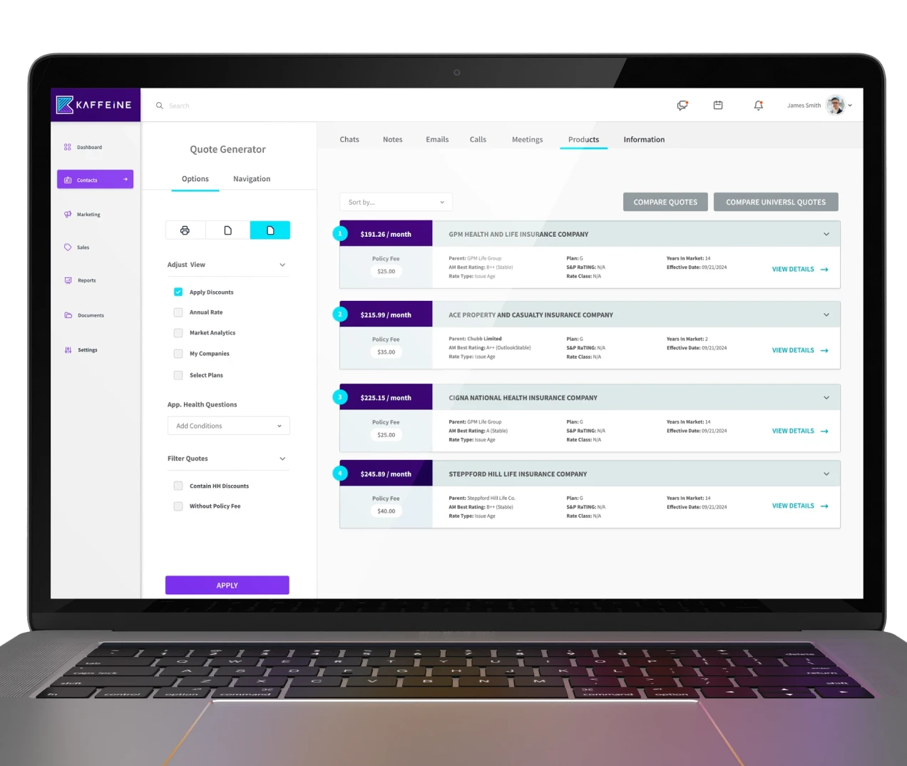App screen